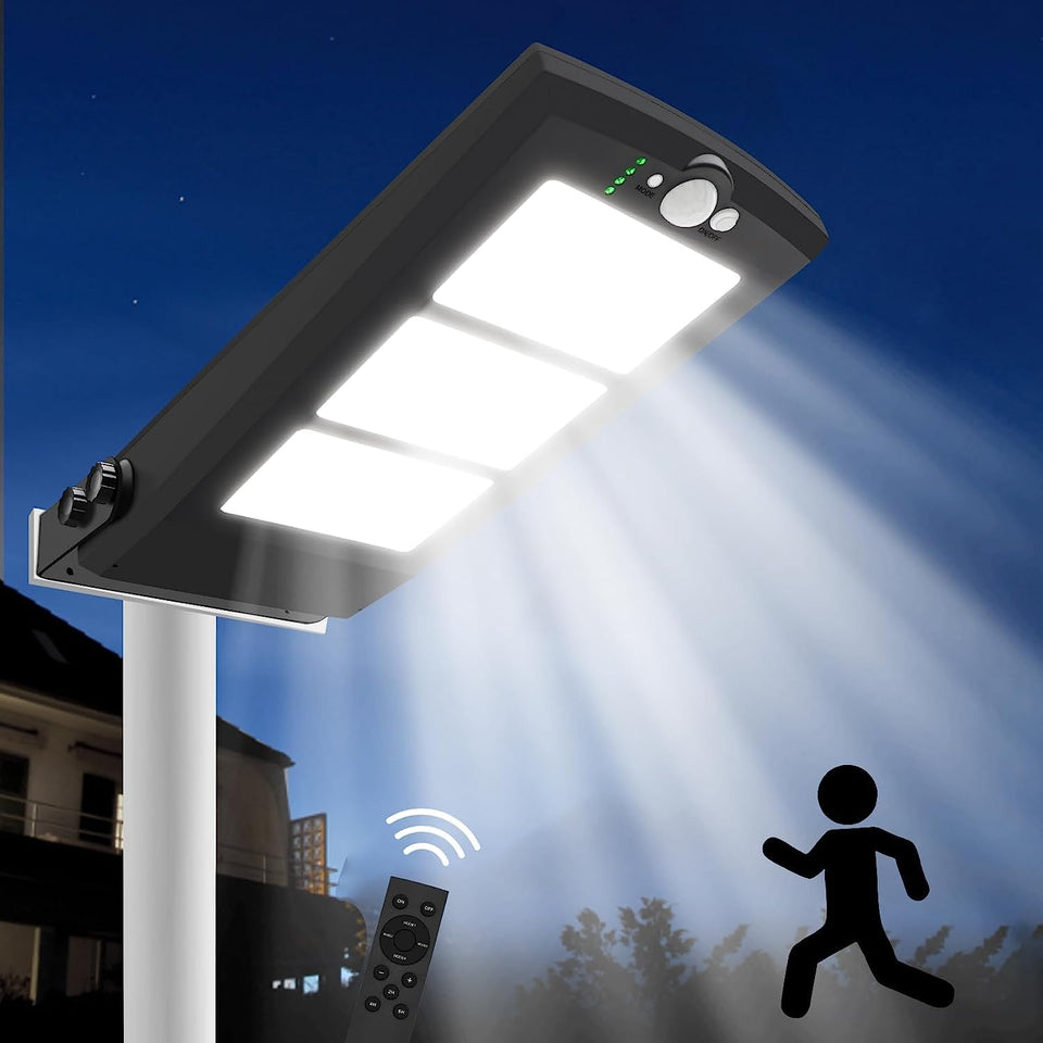 LAMPARA LUZ SOLAR DE POSTE