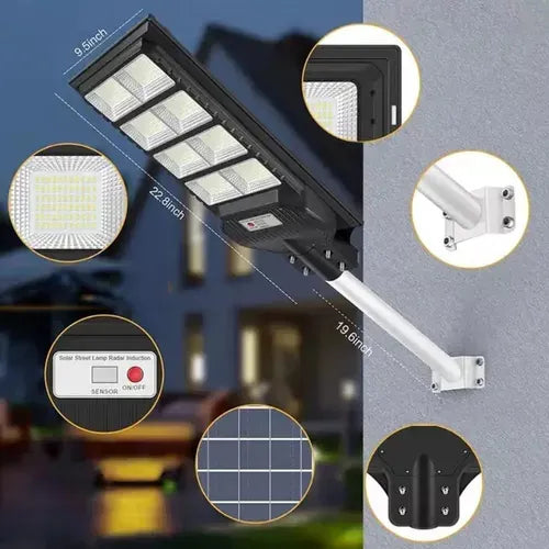 LAMPARA LUZ SOLAR DE POSTE