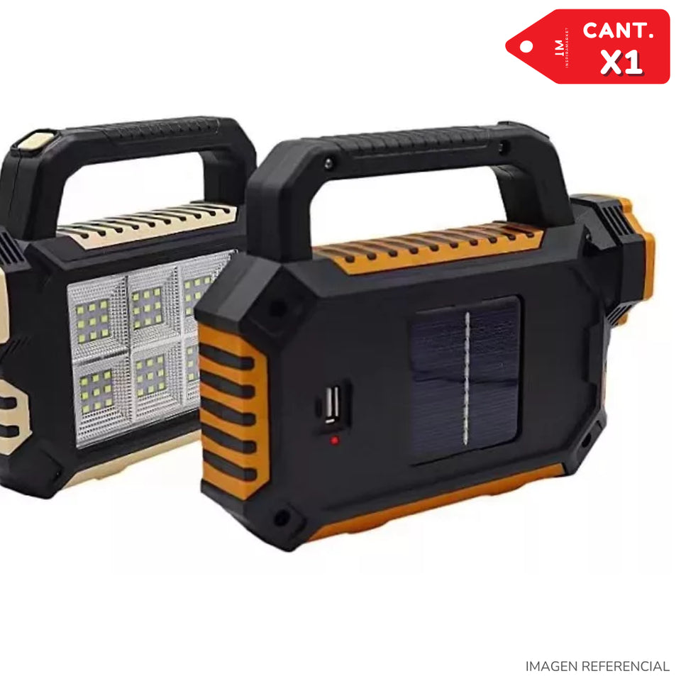 LINTERNA CON CARGA USB PANEL SOLAR