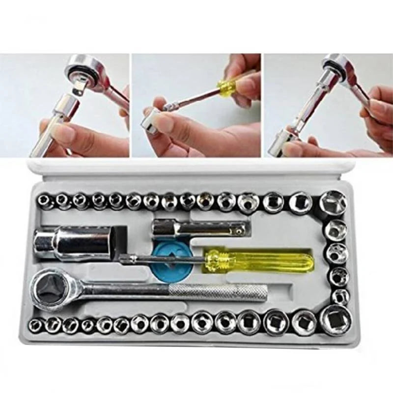 JUEGO LLAVE DE DADOS 40 PIEZAS