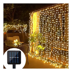LUCES LED DECORATIVA CON PANEL SOLAR 20 METROS